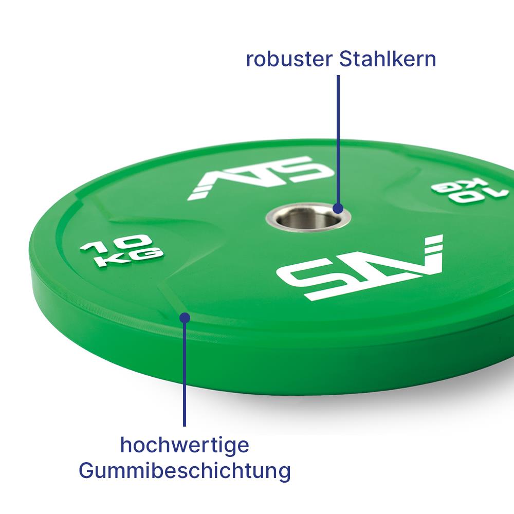 Weight Plates ATS Color Rubber Bumper Plates 50mm