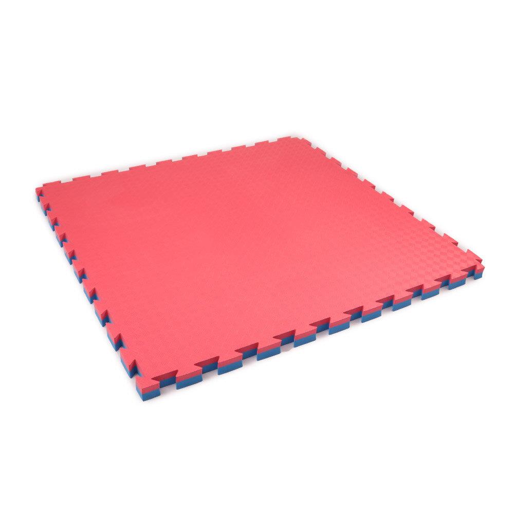 Martial arts mat Double Judo Competition Blue Red view red