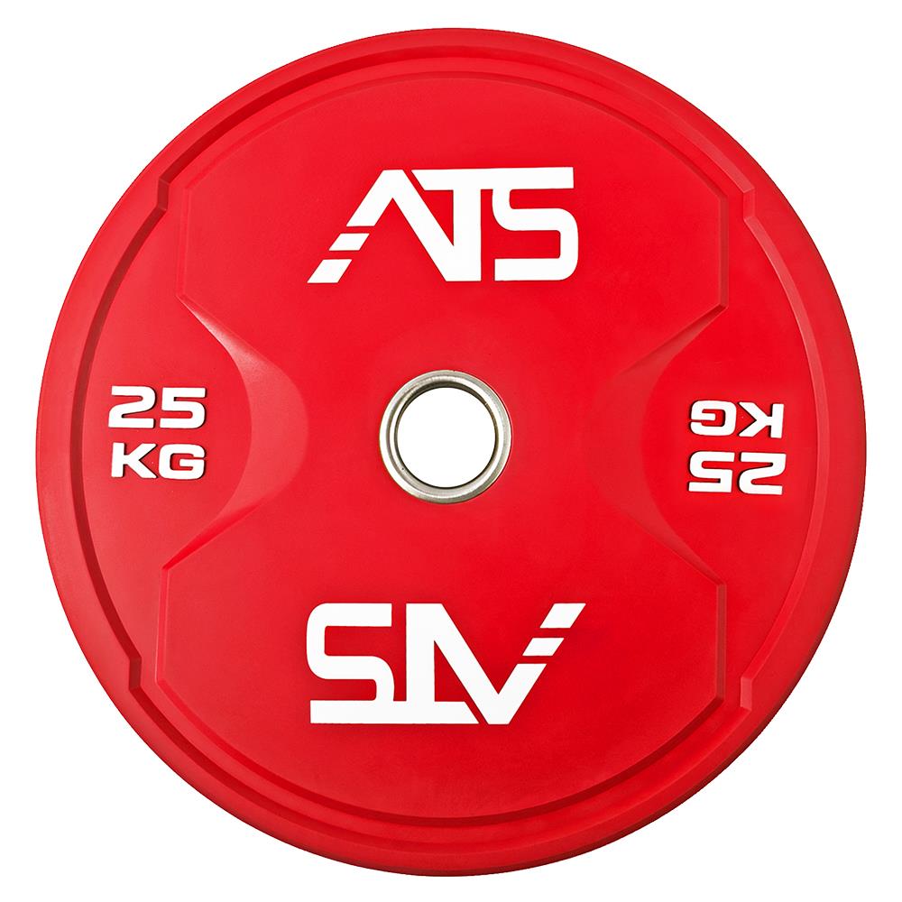 Hantelscheiben ATS Color Bumper Plates 50mm 25 kg Rot