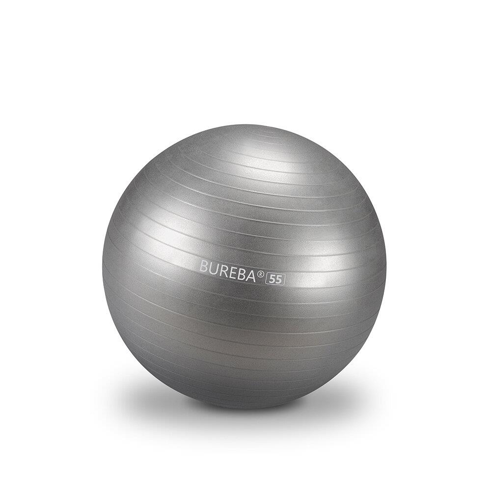 Gym ball BuReBa Profesisonal 55cm Silver gray