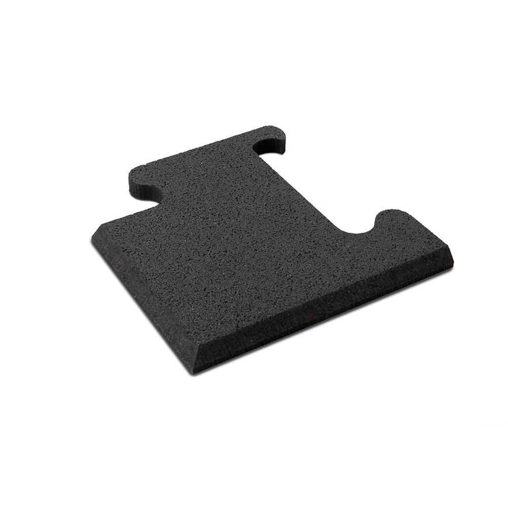 Gummiboden Segura Puzzle Eckstück 1050 20x20x1,0cm Schwarz