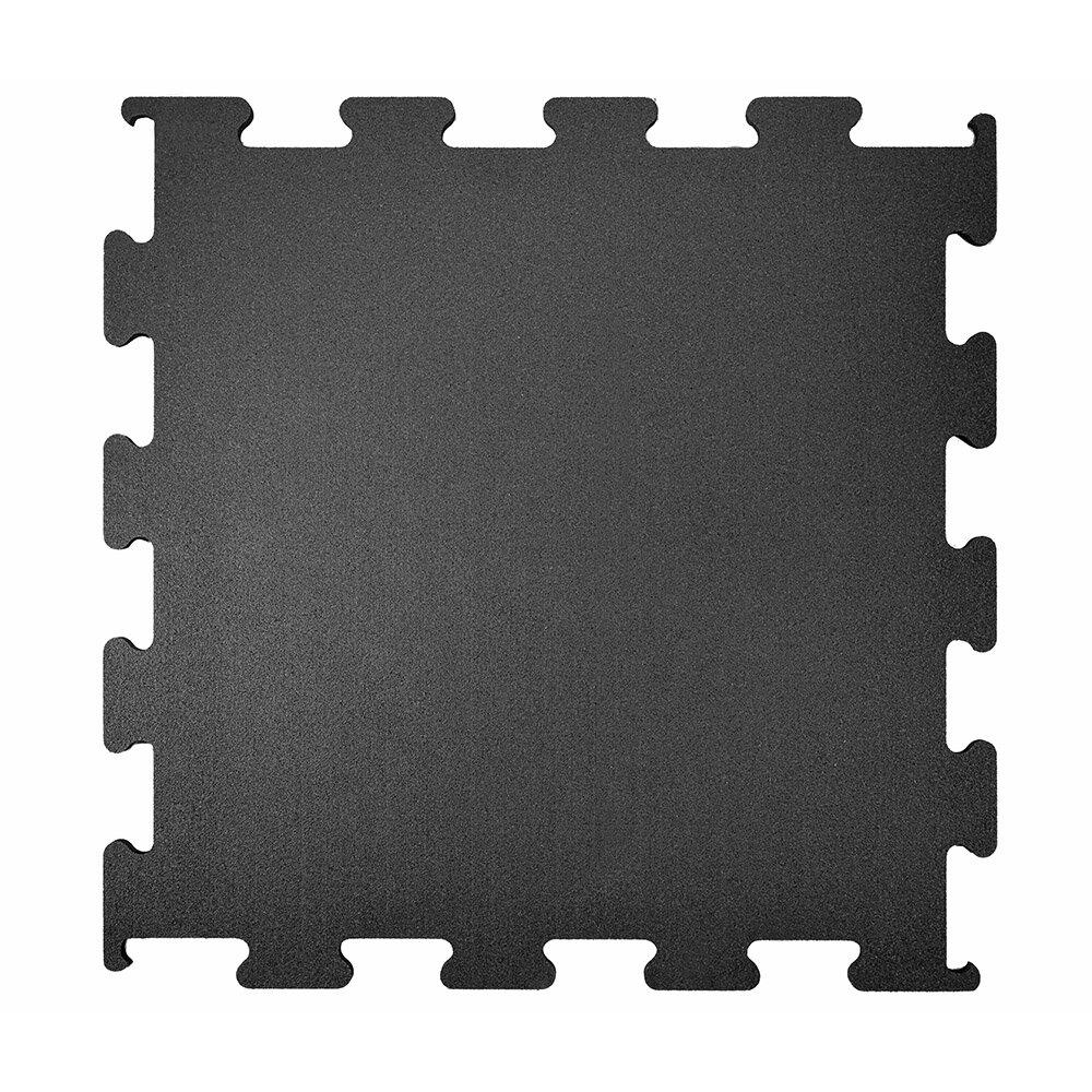 Floor protection mat rubber Segura Puzzle middle piece Anthracite top