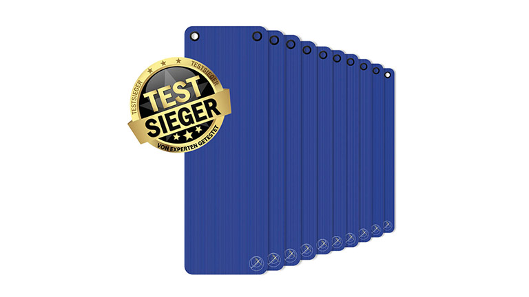 ProfiGymMat Professional 10er-Set 180x60x1,0cm Blue incl. eyelets