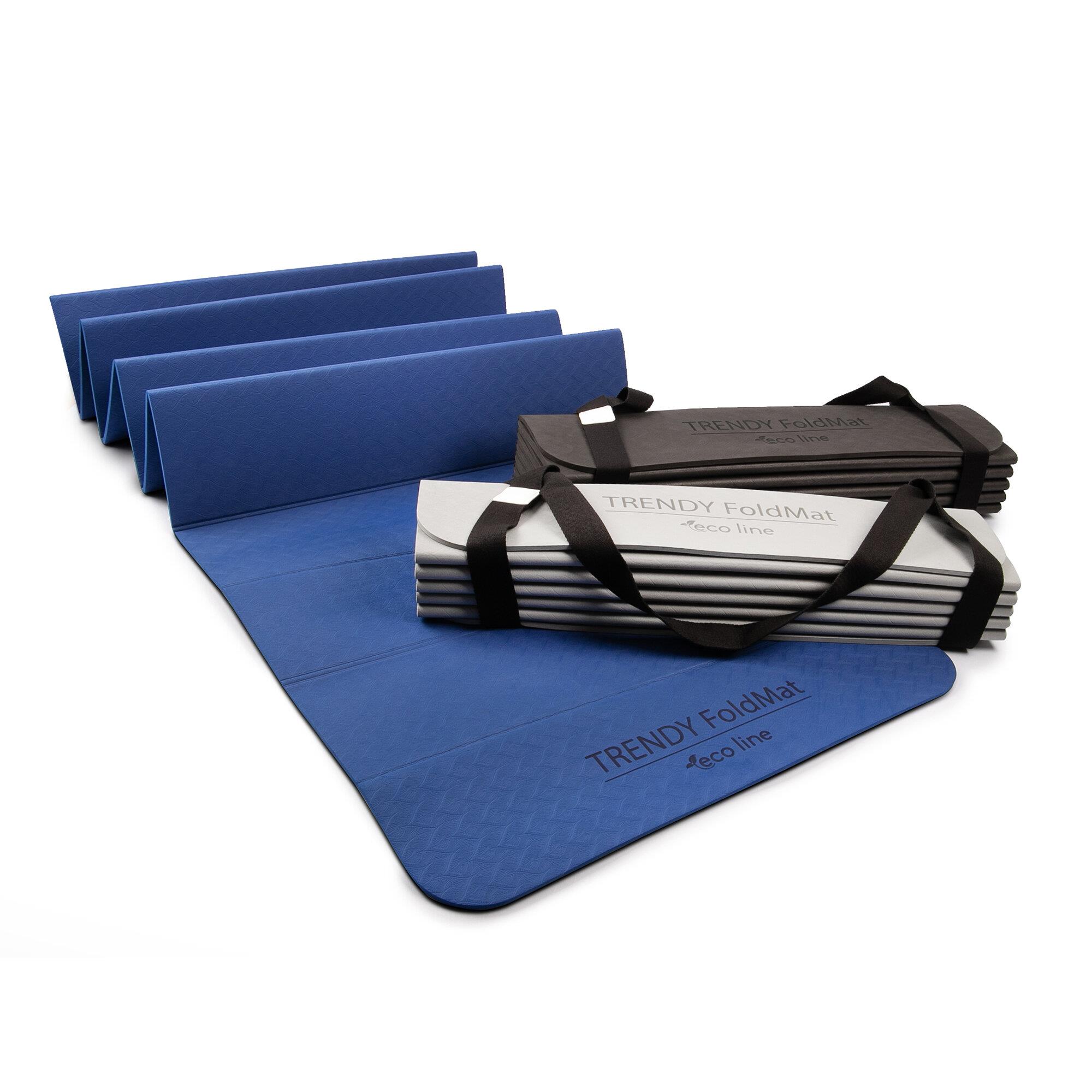 Gym mats foldable FoldMat Eco different colors laying on top of each other