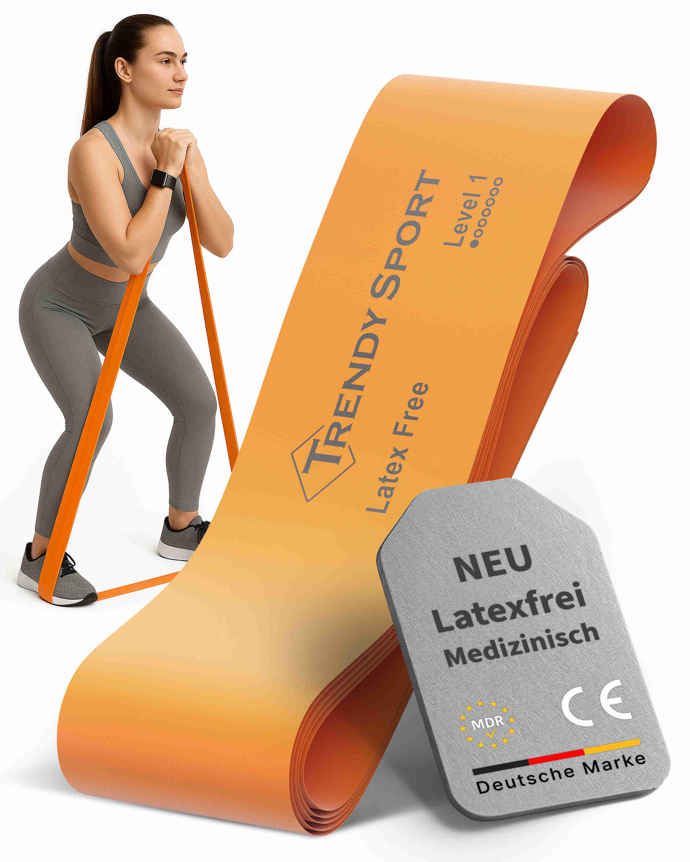 Theraband Trendy Limite Medical Fitnessband Orange Titelbild