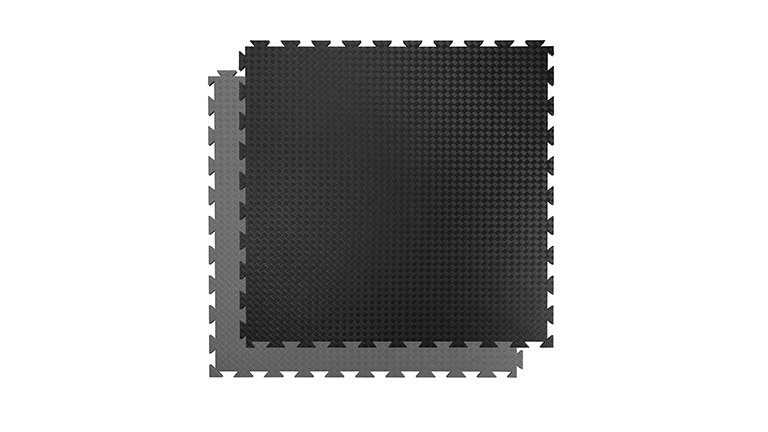 Martial arts mat Double Judo Competition 100x100x4,0cm 30-35° Black-Gray