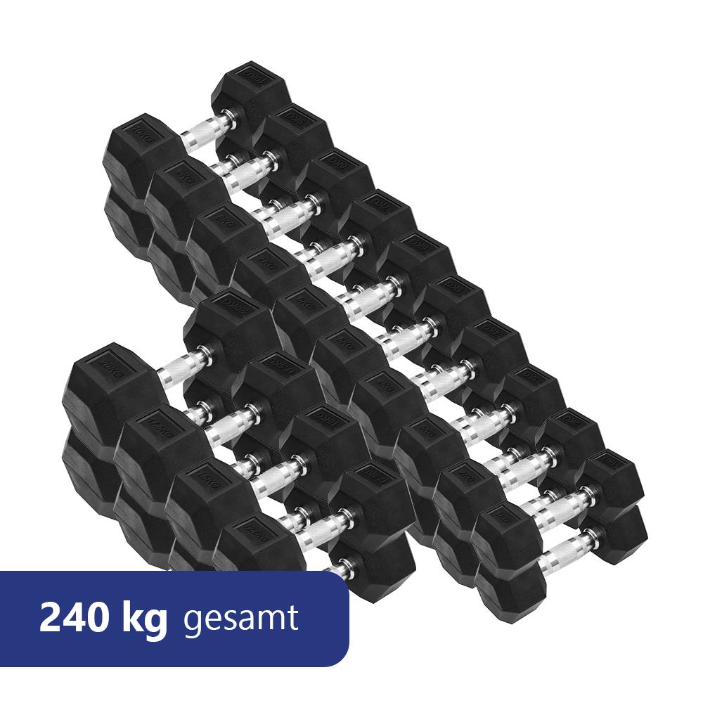 Kurzhantel Set Hex 1kg bis 20kg paare