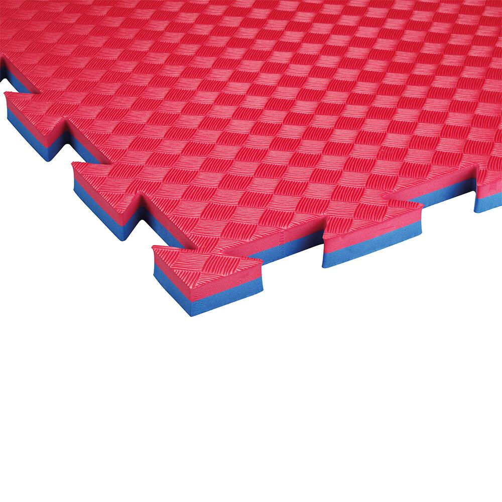 Martial arts mat Double Competition Profi Blue Red Detail view