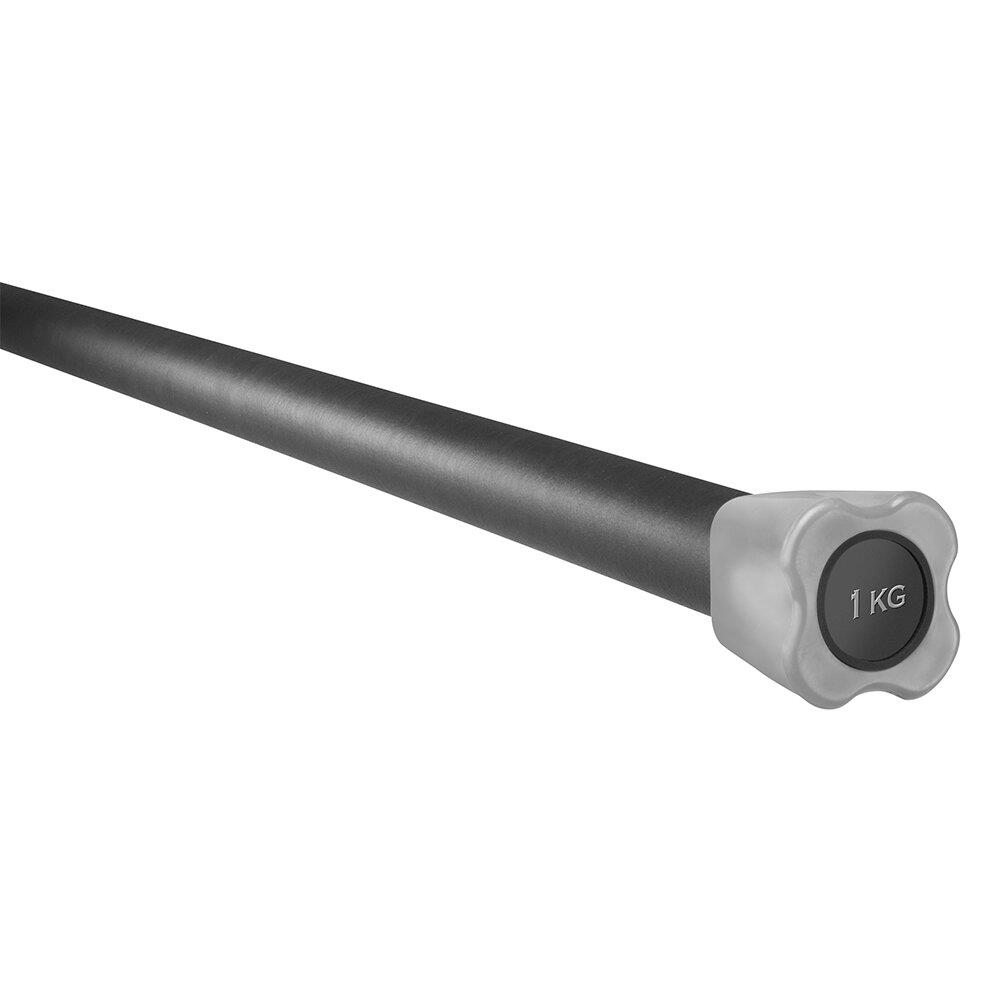 Steel Weighted Body Toning bar 1kg detail view