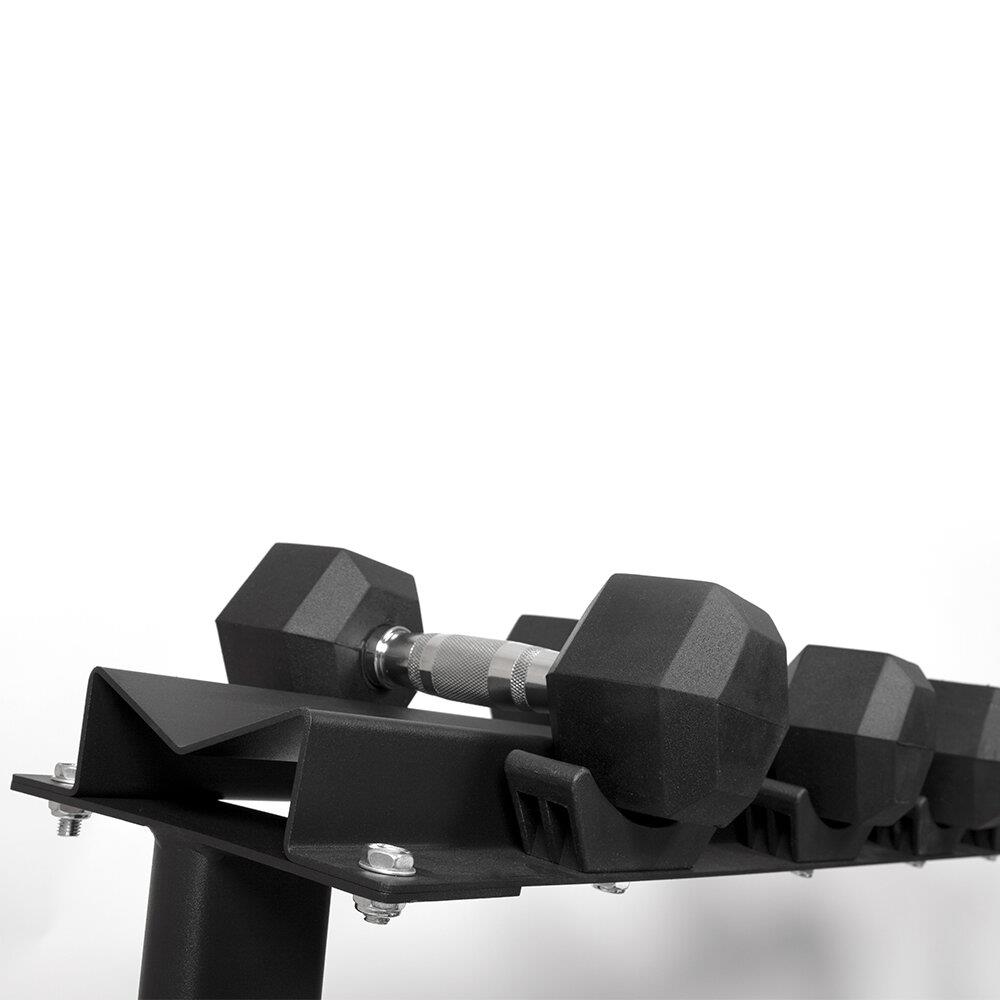 Dumbbell rack detail view