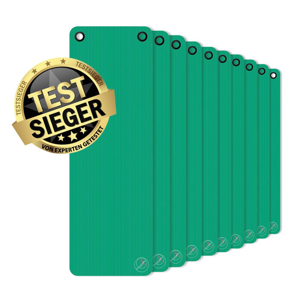 ProfiGymMat Professional 10er-Set 180x60x1,0cm Grün inkl. Ösen
