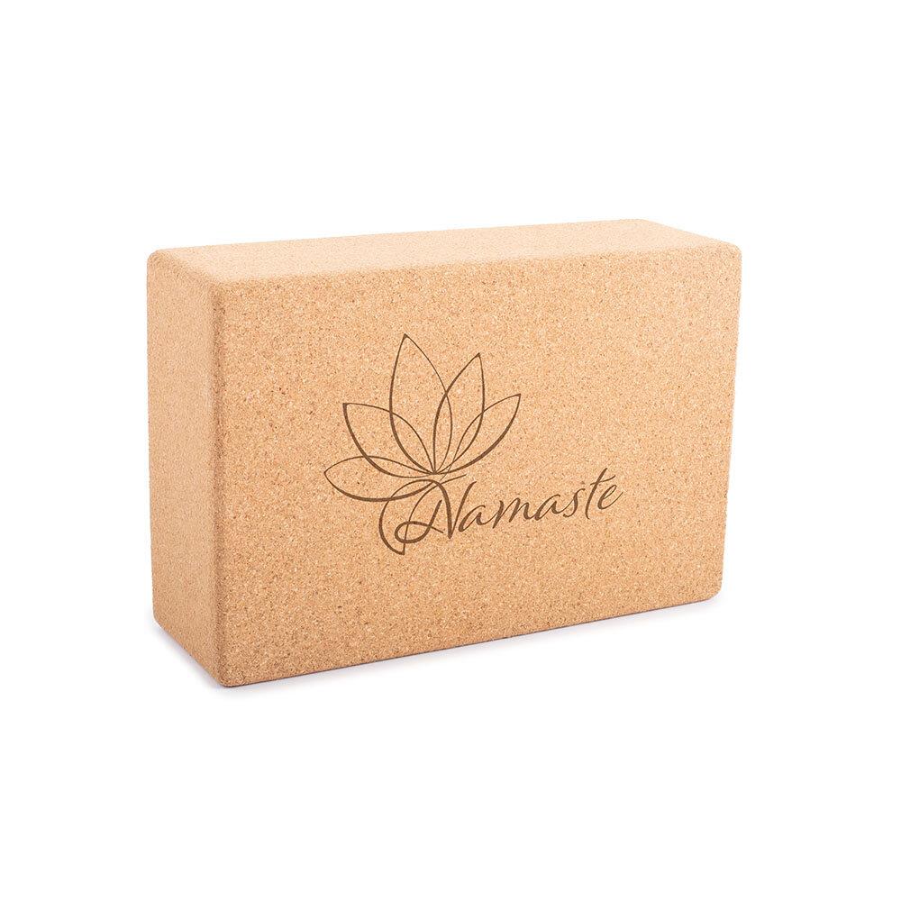 Yoga Block Cork side view Yoga Block Cork side view