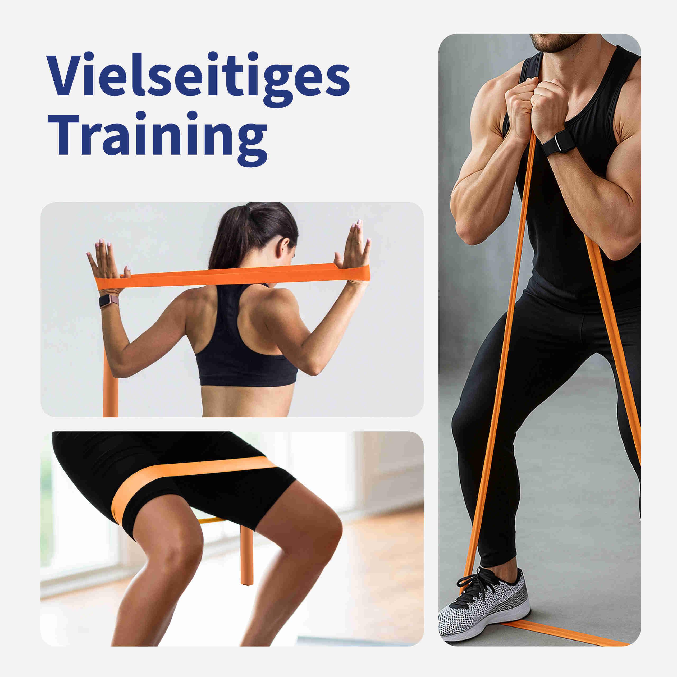 Theraband Trendy Limite Medical Fitnessband Orange Übungsbeispiele