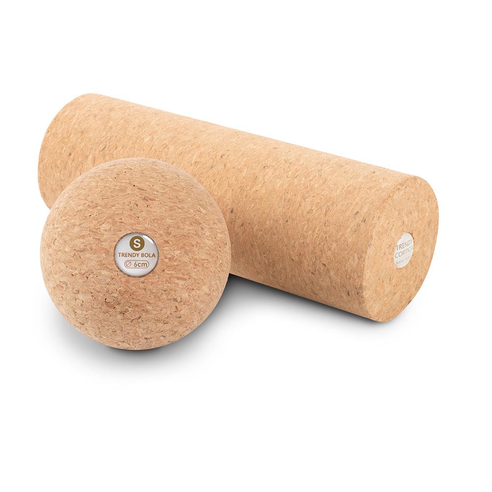 Fascia set incl Fascia roller Lua Mini Cork and Fascia ball Bola Cork